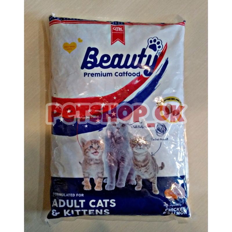 BEAUTY CAT 1KG REPACK makanan kucing