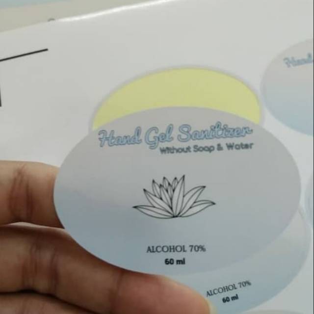 

Cetak Stiker Label Produk Murah (Cromo) + cutting