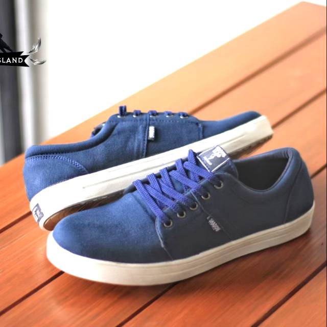 Sepatu Lokal Shoes Local Pride SIF Montana Low Cut Navy White