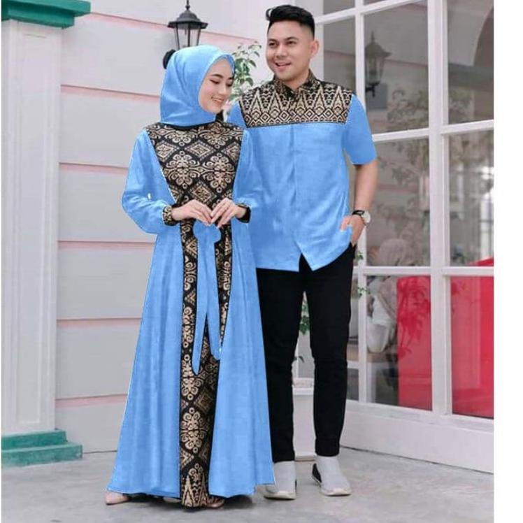 Paling Diminati.. Gamis Batik Kombinasi Polos Terbaru 2022 Modern Couple Baju Muslim Pasangan Berkualitas Murah Busana Muslim Pasangan Gamis Set Baju Pasangan Baju Pasangan Suami Istri Terbaru Gamis Cople Pasangan Suami Istri Couple Pasangan Couple Suami