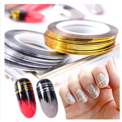 

WJT_Nail Art Stripping Sticker / Stiker Garis / Stripping Tape Line / Striping tape / pcs~