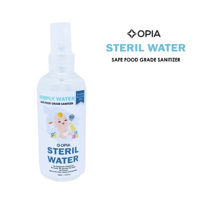 Opia Steril Water &amp; Sanitizer Membunuh kuman 99,9%