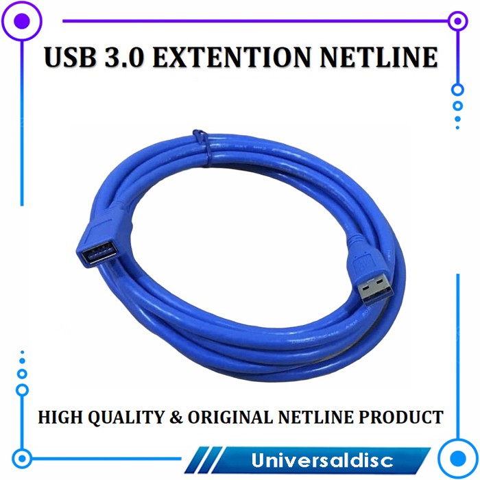 Kabel USB 3.0 Extention Netline 3 Meter - Kabel USB 3.0 Extension Netline 3 Meter