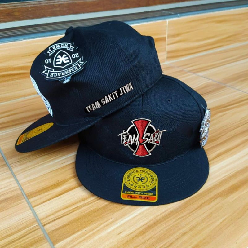 Topi Snapback, Distro, Topi distro Team sakit jiwa menolak sadar