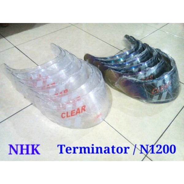 HM-2602 Visor Kaca Nhk Terminator N1200 X151 Clear Bening Murah