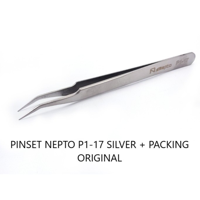 Original Nepto Pinset Bengkok Sangat Runcing Type P1 No 17