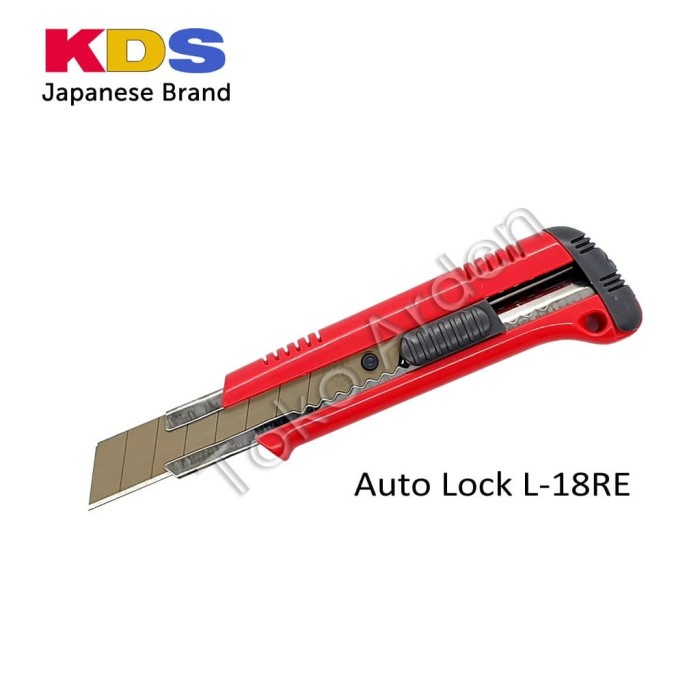 

Gaya Pisau Cutter Kds Auto Lock L-18Re / Kds Cutter - Made In Japan Terlaris