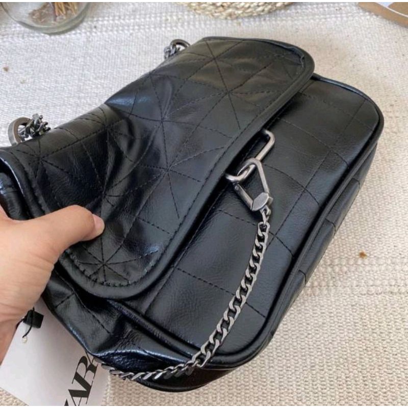 PRELOVED Zara Bag Rocker Soft Crossbody / Shoulder Bag