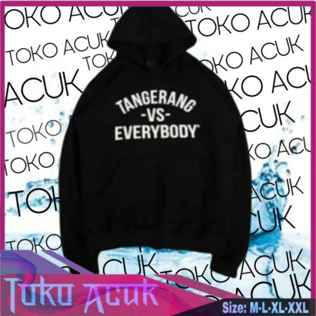 MURAH!!! JAKET HOODIE UNISEX URBAIN TANGERANG VS EVERYBODY M-XXL