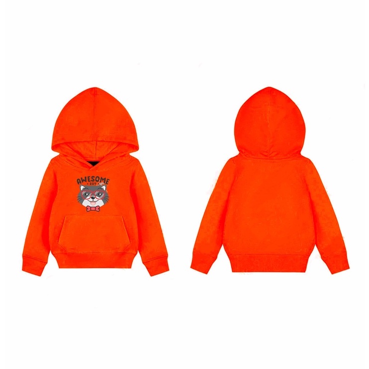 Hoodie Sweater Awsome Sweater Hoodie Pakaian Fleece Anak M -xl