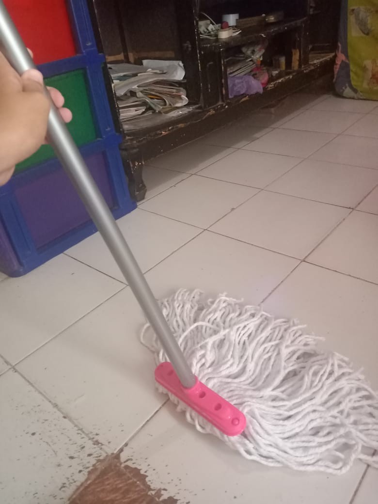 Hawaii Pel Lantai + Gagang / Square Cotton Mop + Metal Handle (l)
