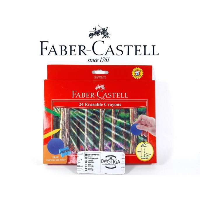 

[TERMURAHHH] ERASABLE CRAYON 24 WARNA FABER CASTELL (CRAYON HAPUS)