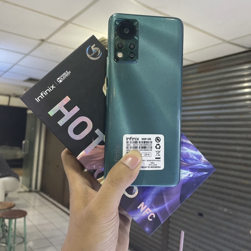 infinix hot 11s nfc ram 6/128gb second bekas pakai mulus fullset original