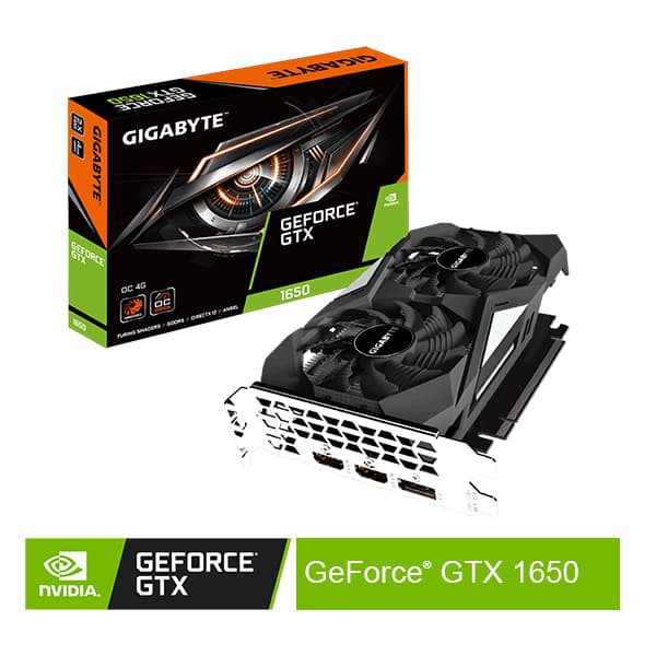 VGA Gigabyte GeForce GTX 1650 4GB DDR5 OC 128bit 2 fan