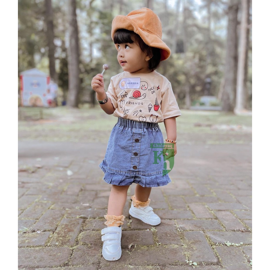 Rok Jeans Pendek Anak Perempuan