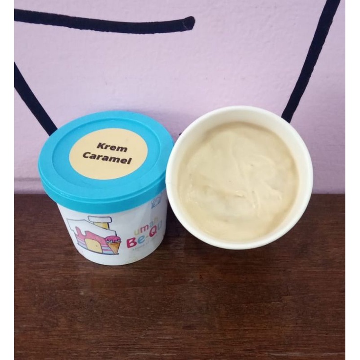 

Gelato Cup 4 Oz flavor Krem Caramel