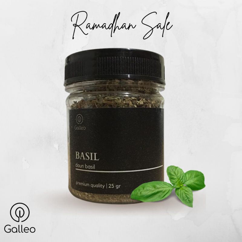 GALLEO -  Daun Basil Kering/ Basil Leaves Premium Quality