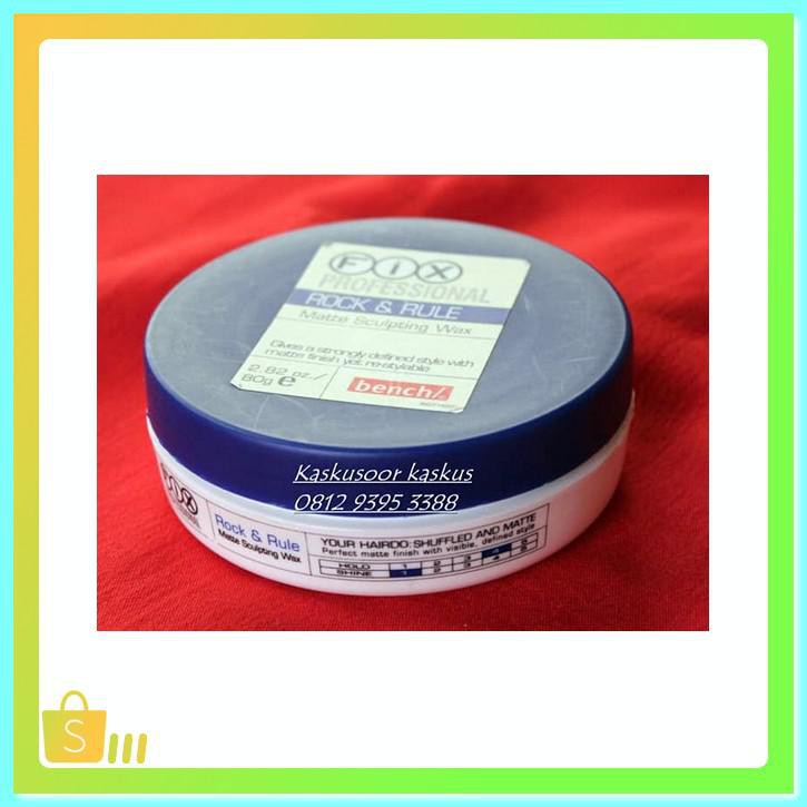 Baru Hair Wax Bench Fix Rock Rule Not Clay Doh Shopee Indonesia