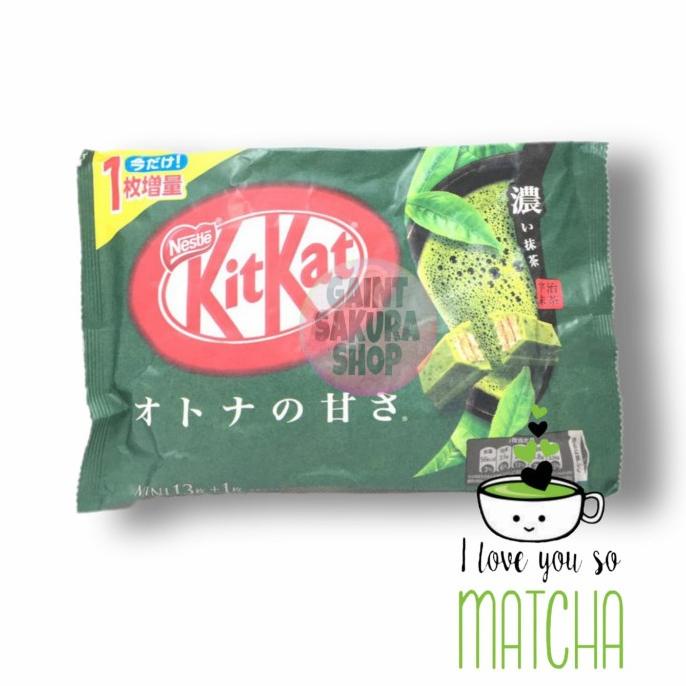 

Kit Kat Mini Otona no Amasa Green Tea / snack jepang / coklat jepang