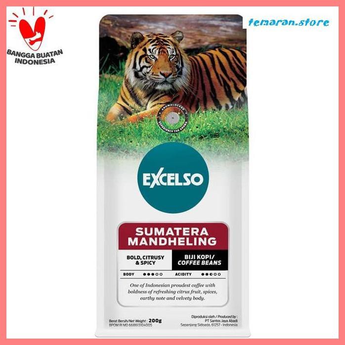 

Kopi- Excelso Sumatera Mandheling Coffee Biji 200 gram - Biji Kopi -Biji-Kopi.