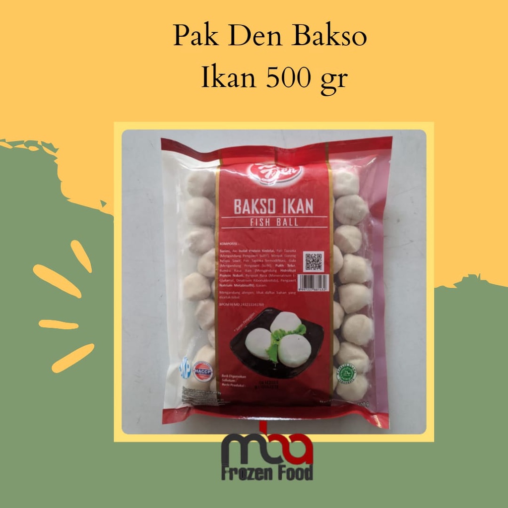 Pak Den Bakso Ikan 500 gr - FROZEN FOOD