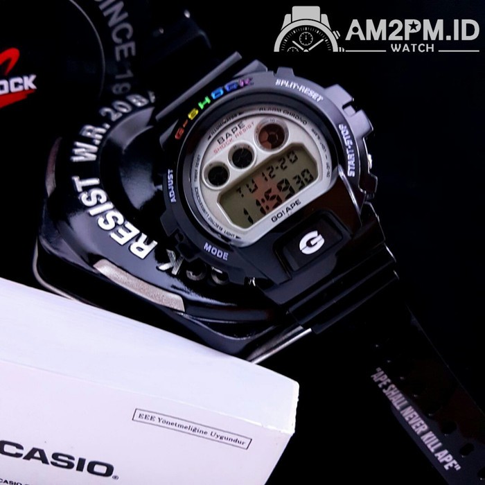 JAM TANGAN G-SHOCK DW-6900 A BATHING APE EDITION