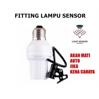 Fitting Sensor E27 Lampu Otomatis Cahaya Siang Dan Malam