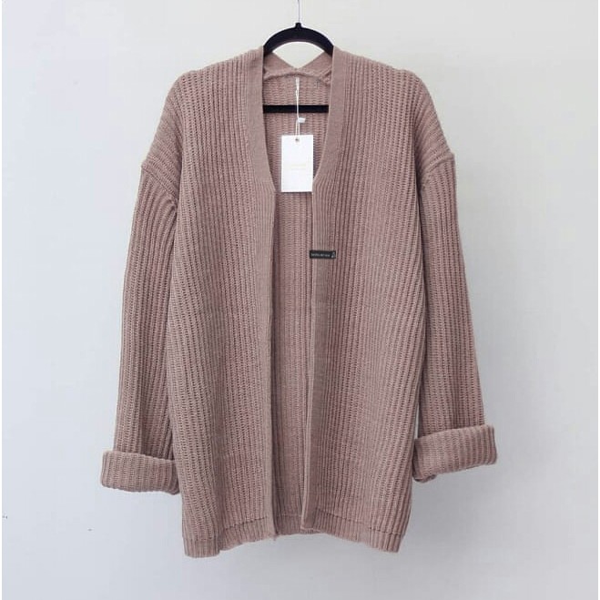OVERSIZE CARDIGAN - OUTER BSK - KARDIGAN RAJUT BSK-3