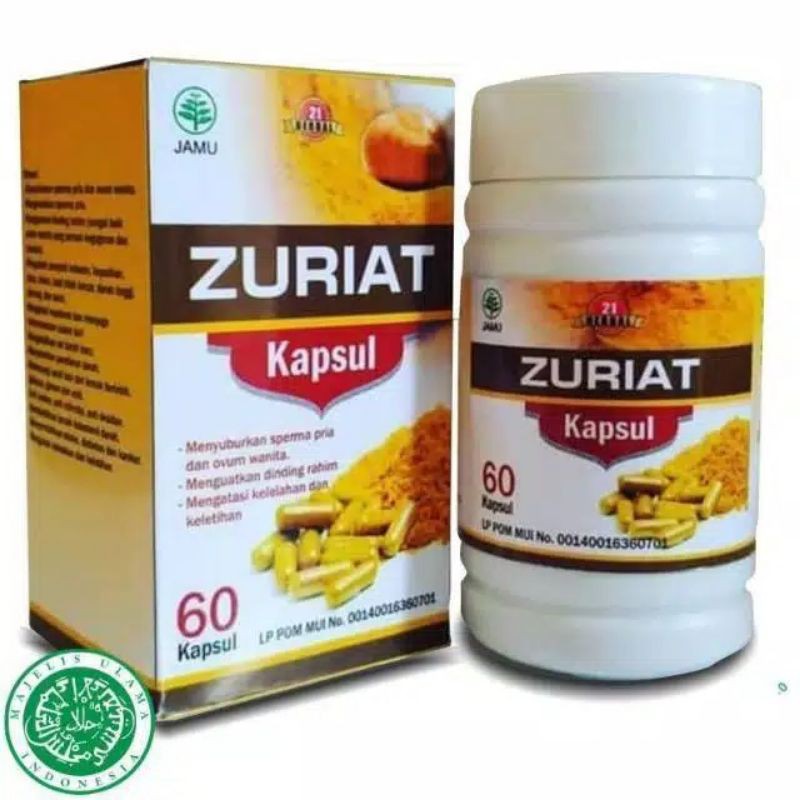 Kapsul Zuriat 60 buah Juriat Original Halal Capsule Promil