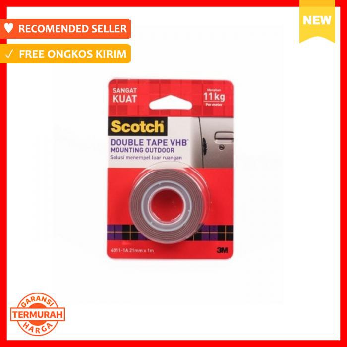 

3M Scotch Double Tape Vhb Mounting Outdoor 4011 - Pengikat & Perekat - Selotip & Double Tape