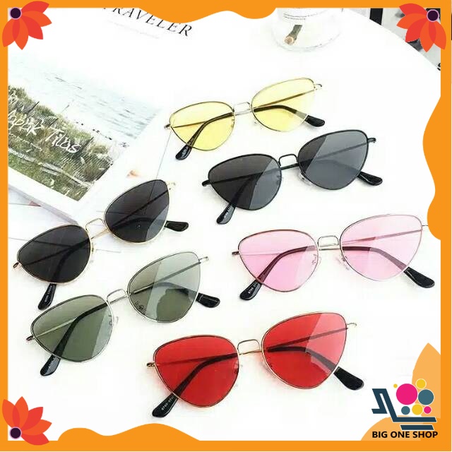 Kacamata Hitam Wanita Model Retro Cat Eye Sunglasses Women UV400 Protection