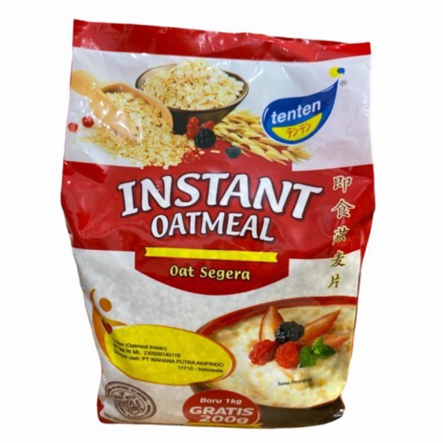 Tenten Instant Oatmeal 800gr