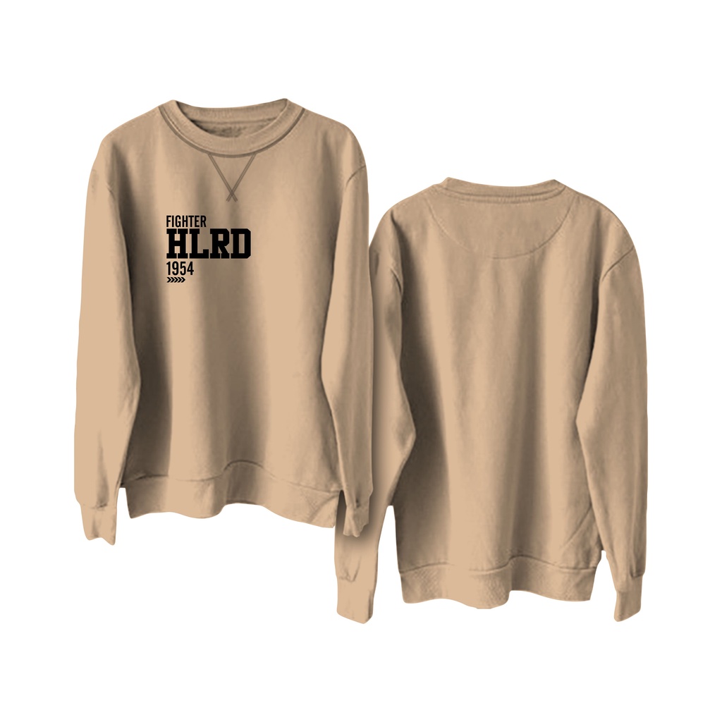 Holyrider Sweter Basic Fighter 1954 || Crewneck sweatshirt sablon DTF  size M - XXL ( Pria &amp; Wanita )