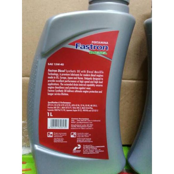 ♣ Pertamina Fastron Diesel 15w-40 Ori100% Kemasan Baru ♪
