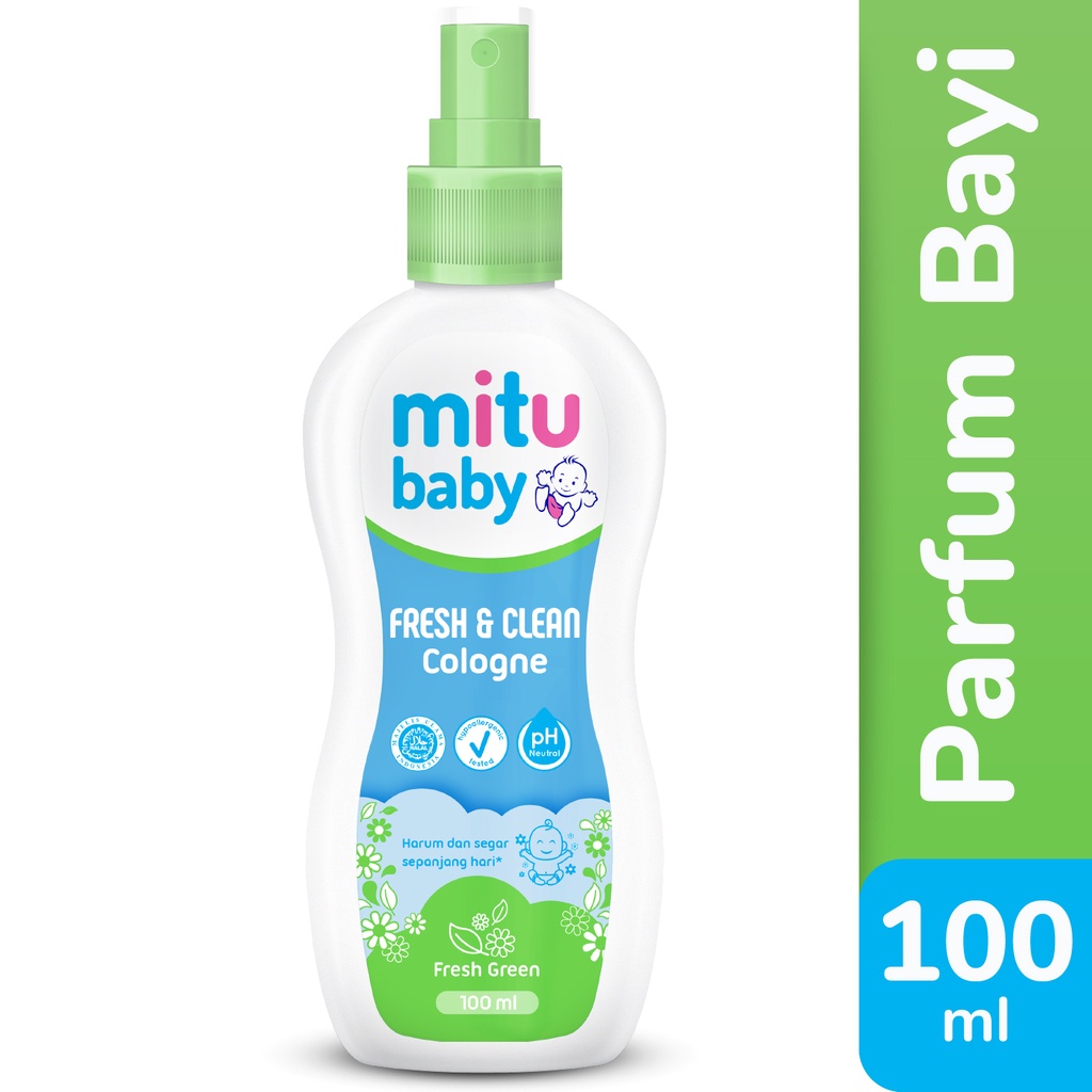 Jual Mitu Baby Cologne Fresh Green Spray 100ml - Parfum Bayi | Shopee ...