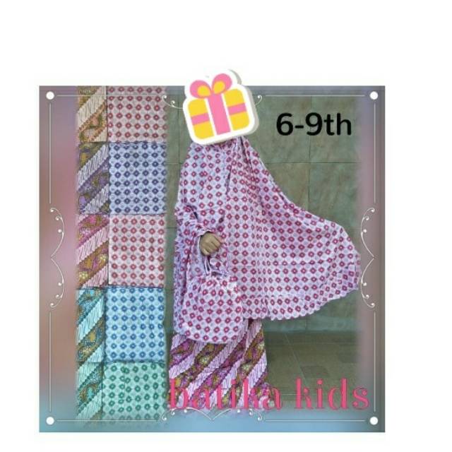 Mukena Anak/mukena anak murah/ mukena anak anak/ mukena anak batik