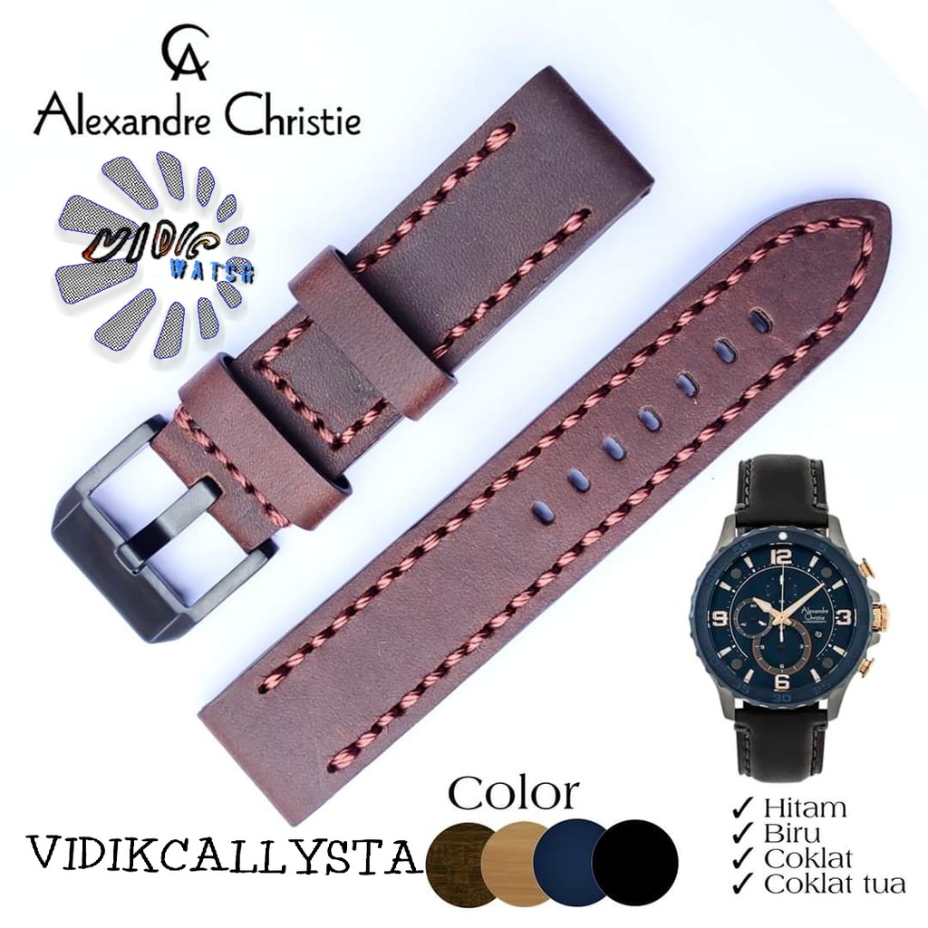 Tali Jam tangan Alexandre Christie AC 6308 6505 6506 6507 6509 ORIGINAL NON LOGO