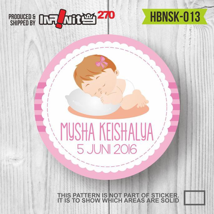 

Sticker Label Souvenirs Hampers Ulang Tahun Aqiqah Man Yue Hbnsk-013 Promo Hari Ini