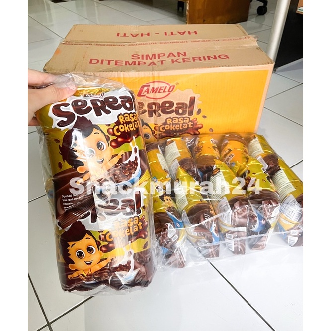 Snack Sereal Camelo Berhadiah Rasa Coklat isi 10 PCS