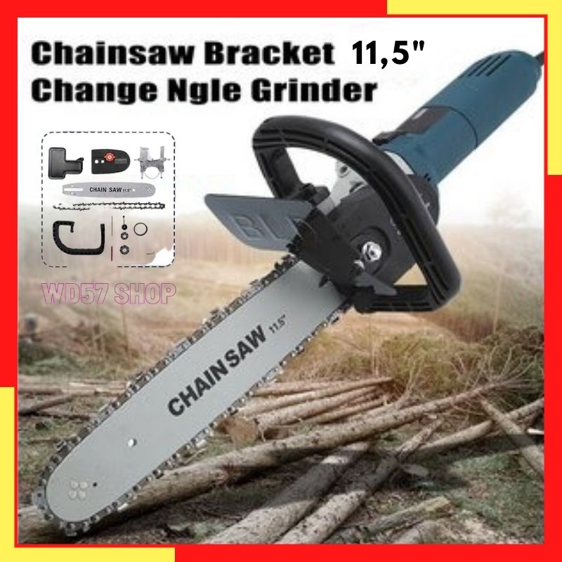 Jual Konverter Chainsaw Bracket Adapter Gerinda Gergaji Mesin Mini Stihl Kit Chain Modern