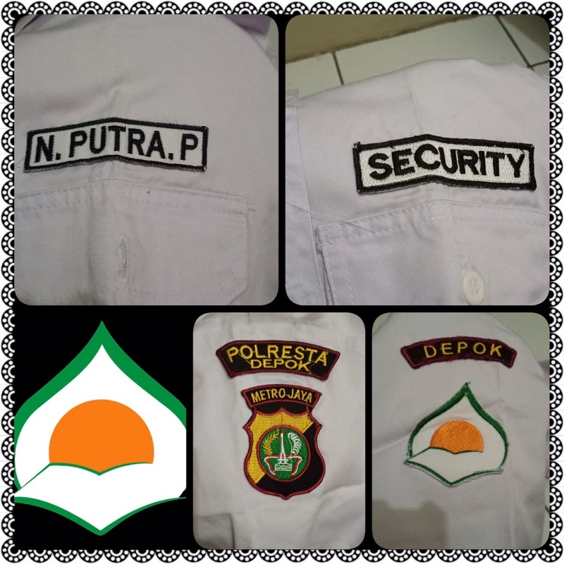 bordir logo / bordir nama