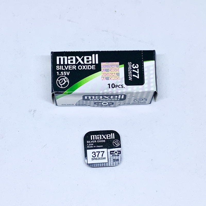 BATERAI MAXELL SR626SW ORIGINAL / BATRAI 377 SR626W LR626 LR66 AG4