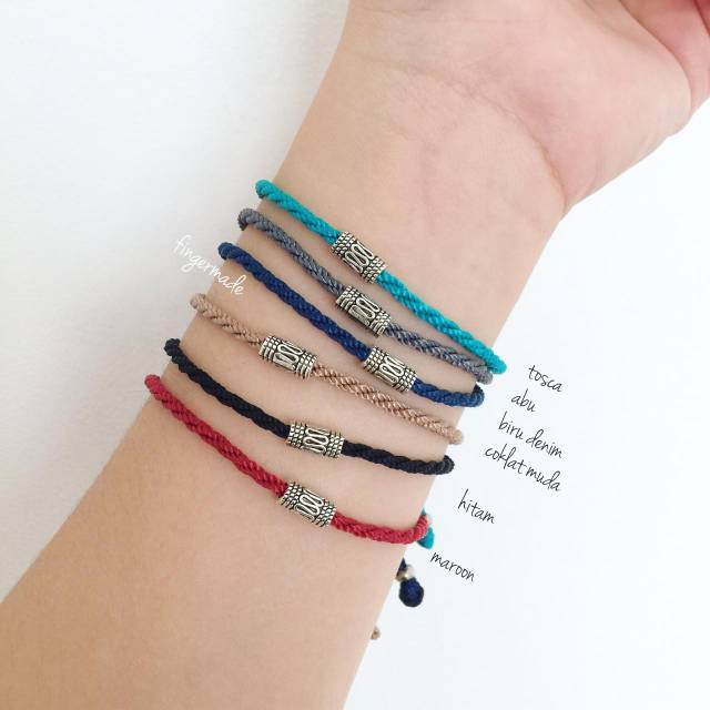 FINGERMADE GELANG NYLON MOTIF TABUNG