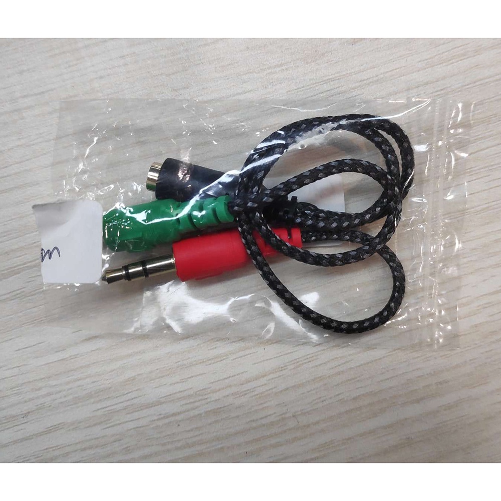 Kabel AUX Audio 3.5mm Female ke Male  - K908 - BlacK