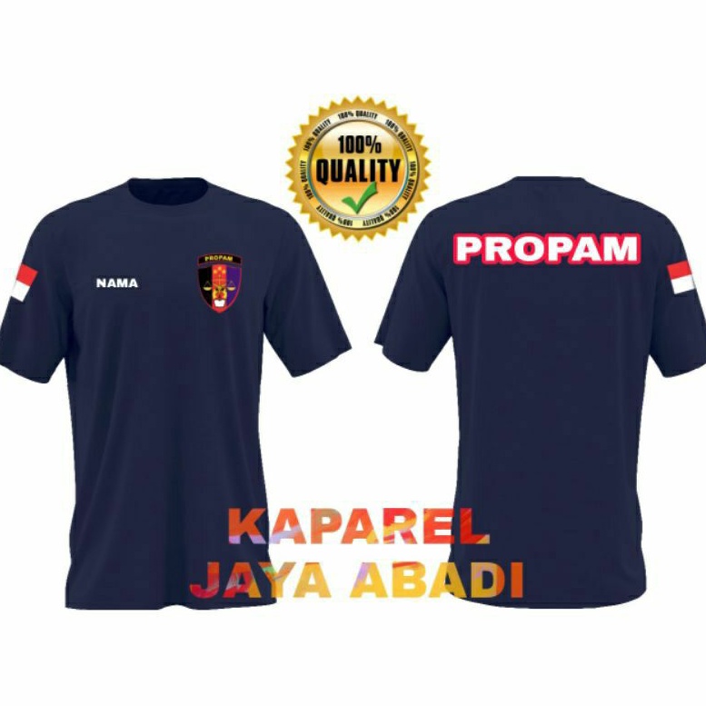 Kaos Logo Propam/Baju Propam/Atasan Pria Wanita Propam / Polisi / Polri Quality High