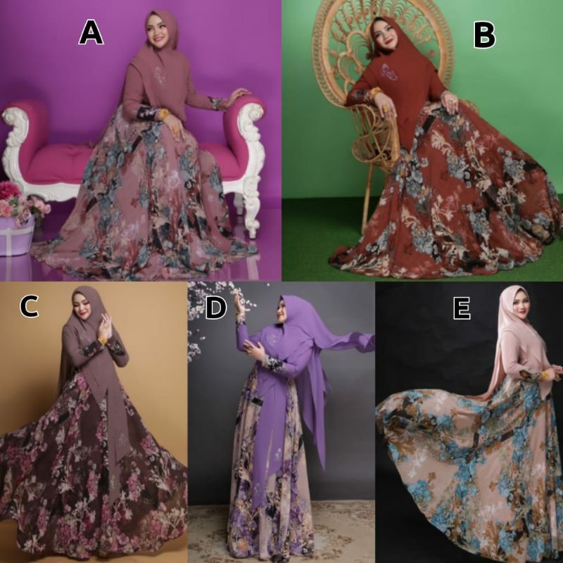 ROSE SYARI BY IRNA GAMIS SYARI TERBARU BAJU SYARI ORIGINAL SET SYARI GAMIS SYARI PREMIUM