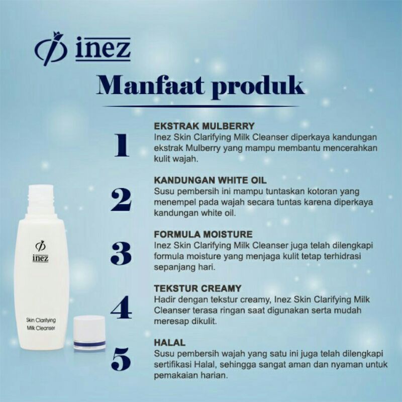 Inez Skin Clarifiying Milk Cleanser  150 ML