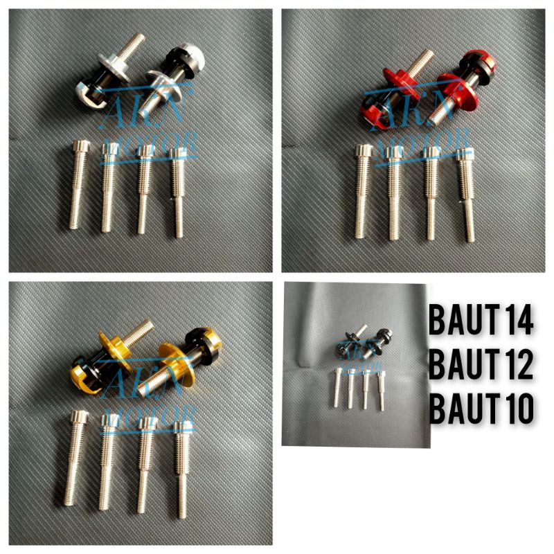 JALU PADOCK CNC BAUT JALU PEDOK CNC  UKURAN BAUT 10 12 14 ALL MOTOR