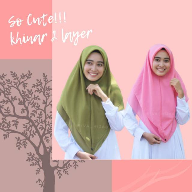 Hijab Khimar Instan 2 Layer Pollycotton