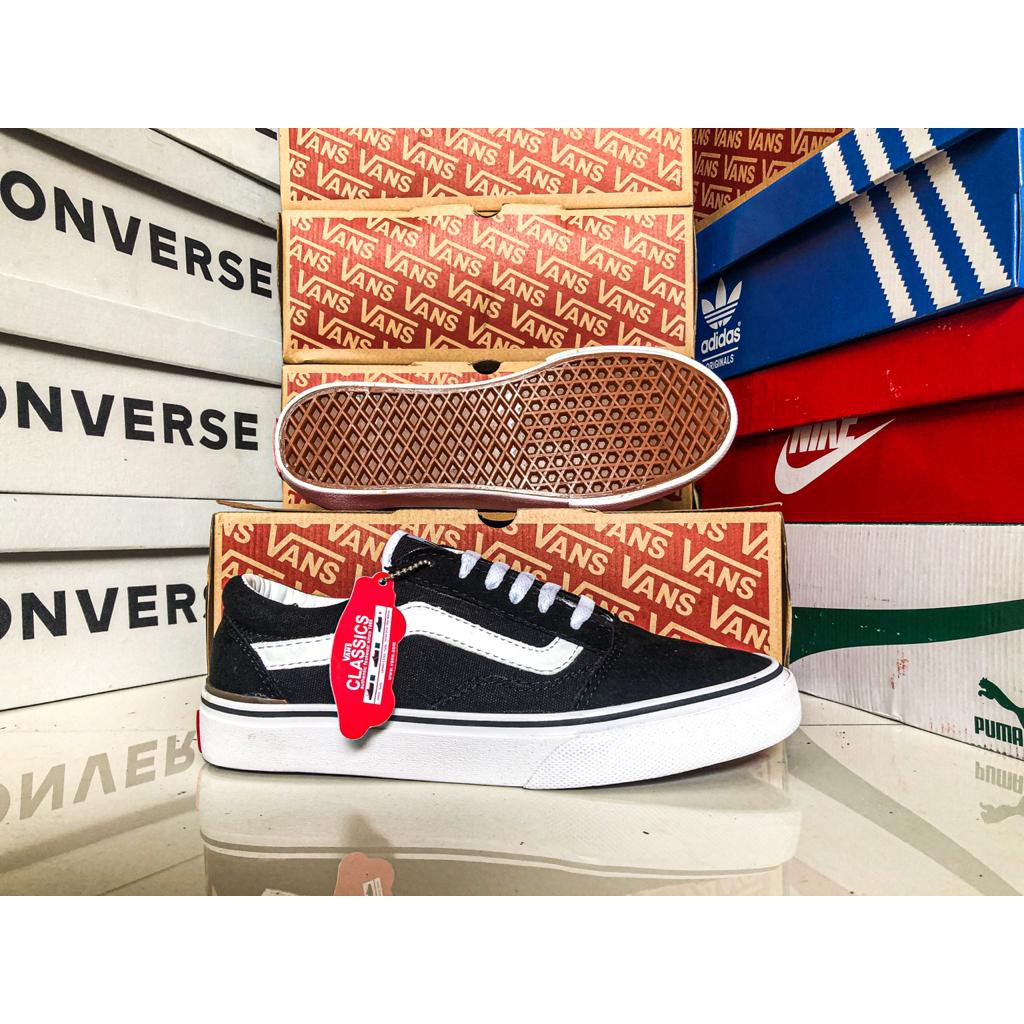 Jual Sepatu Vans Ots Low Black White Import Premium Quality (JBW STORE